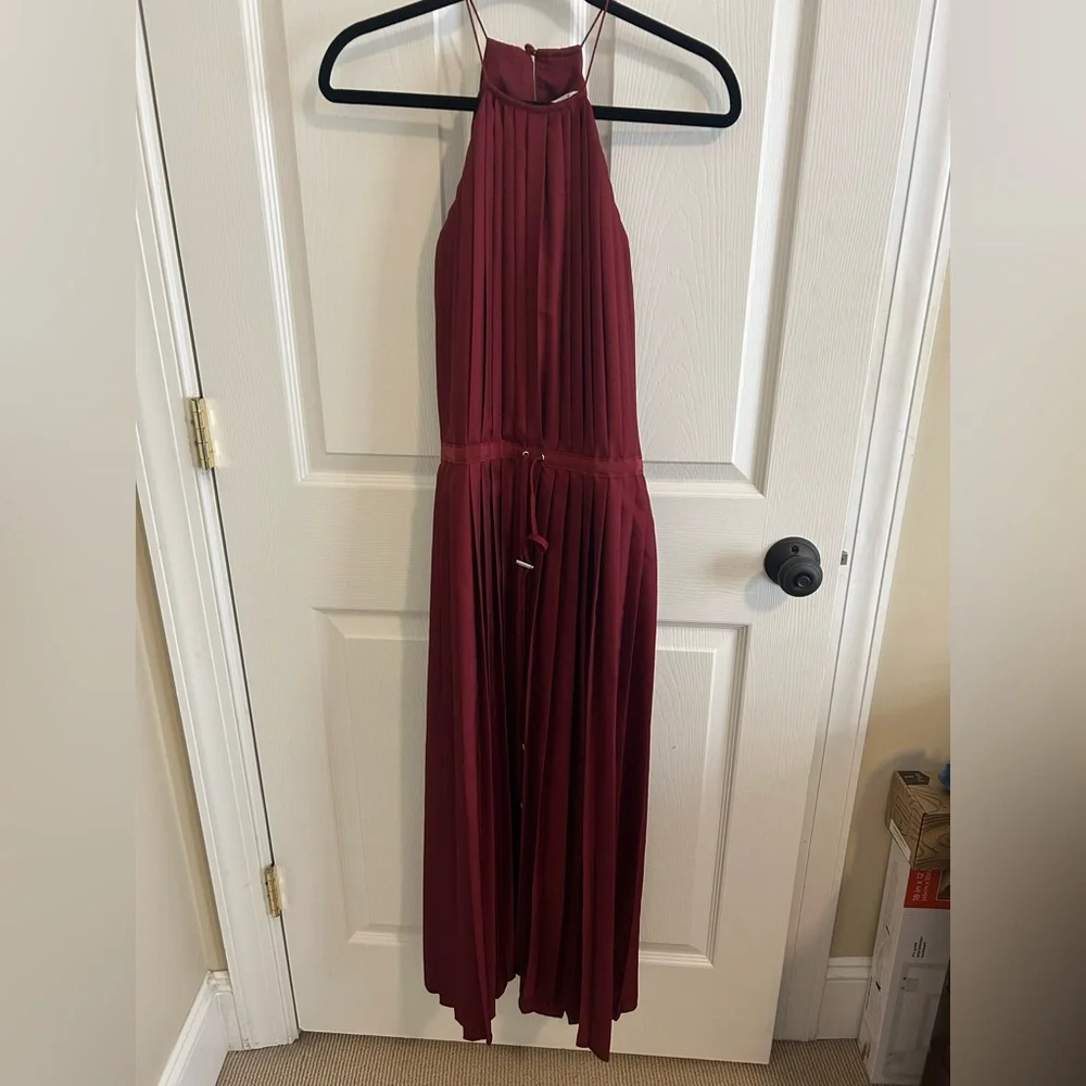 Tibi Mendini Silk Twill Pleated Dress 00 or XS - Picture 5 of 8